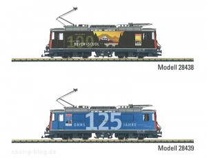 Zwei neue Ge 4/4 II in Jubiläumsbeschriftung hat LGB angekündigt - Quelle: Gebr. Märklin & Cie. GmbH [b]