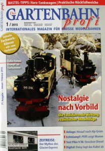 Im Abo ist die Ausgabe 1/2015 schon ein paar Tage früher da - Quelle: Spur-G-Blog [b]