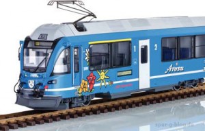 Der RhB Allegra wird von LGB in einem außergewöhnlichen Design geliefert - Quelle: Gebr. Märklin & Cie. GmbH