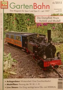 Die Ausgabe 6/2015 des Magazins GartenBahn kommt jetzt in den Fachhandel - Quelle: Spur-G-Blog