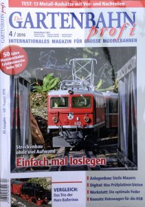 Morgen kommt die Ausgabe 4/2016 des Magazins "Gartenbahn profi" in den Handel - Quelle: Spur-G-Blog